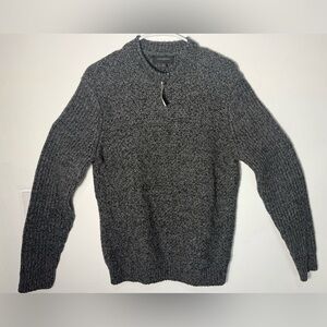 Banana Republic Men's Charcoal Zip-Up Sweater